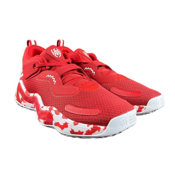 Adidas Men\'s D.O.N. Issue #3 Red White Basketball Shoes H67717 Size 13.5 main image 10
